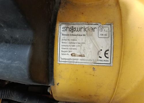 Schneefräse